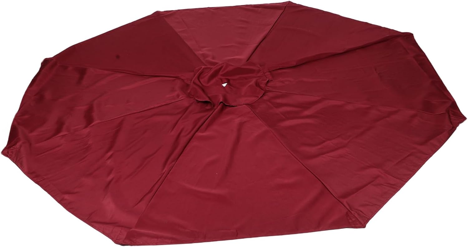 Yardwe Patio Umbrella Replacement Canopy Sunshade Cover for Outdoor Use Durable UV Blocking High Density Fabric Effortless Update for Garden and Compatible with Ribs