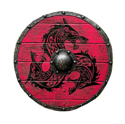 Captain Shield For Halloween, Cosplay, Halloween Medieval Knight Shield Handcrafted Metal Iron Round Beautiful Adult Shield Captain Real Shield Cosplay Party Props By U.s.a Handicraft #TOP10