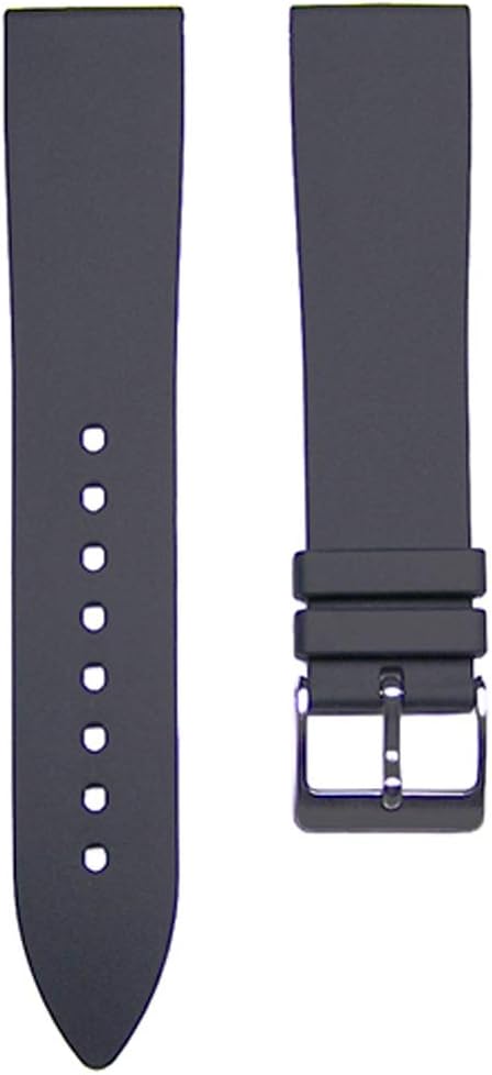 20mm Black Italian Rubber Watch Band Fits Men’s Victorinox