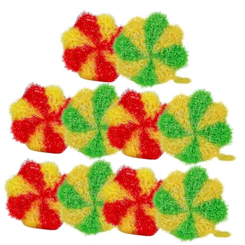 COHEALI 10 Peças Panos De Prato Redondos Pano De Prato Toalhas Limpas Panos De Limpeza Pendurados Pa