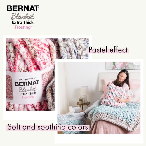 Image of Bernat Extra Thick Frosting - Chunky Yarn for Hand Knitting, Crochet, Crafts & Amigurumi - #7 Jumbo - 21oz /600g - 65 Yards - Stellar