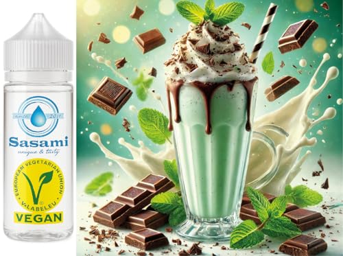 Arôme milkshake chocolat-menthe poivrée Sasami 100ml : la fraîcheur gourmande sans sucres ajoutés