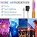 4 Pieces LED Strobe Baton Bottle Service Sparklers LED Metallic Bottle Service Lights Handheld Light for Nightclubs Weddings Parties Activities Supplies