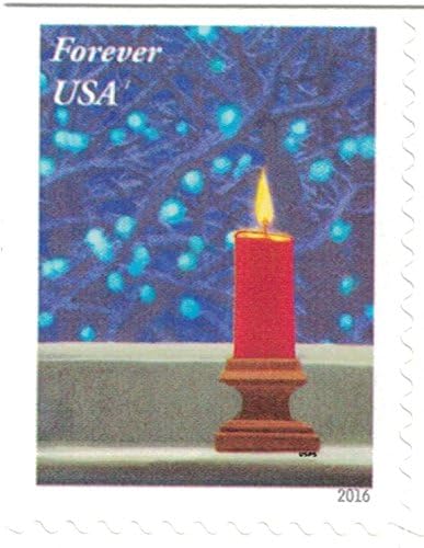 USPS Holiday Windows Forever Stamps Book of 20 - Scott 5145-5148 image 4