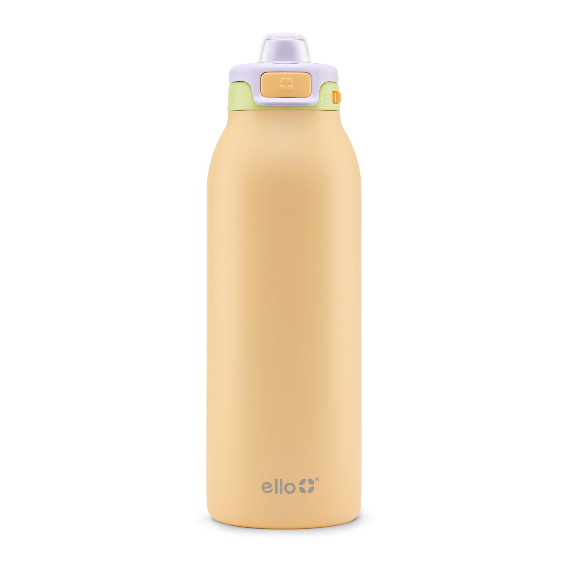 Ello Pop &amp; Fill Insulated Stainless Steel Water Bottle with Quick Fill Lid, Leakproof Locking, Sip or Chug Spout, BPA-Free, Double Wall Vacuum Insulated for Sports, Travel &amp; School- 22oz / 32oz / 40oz