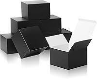 Vista 21 de COTOPHER 60 cajas de regalo pequeñas, cajas de regalo de 2 x 2 x 2 pulgadas, cajas de regalo de papel con cintas, caja de dulces para regalos