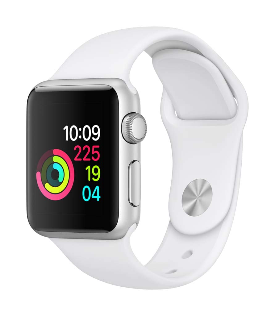 Apple Watch Series 1 42mm Smart Watch (Silver Aluminum Case, White 