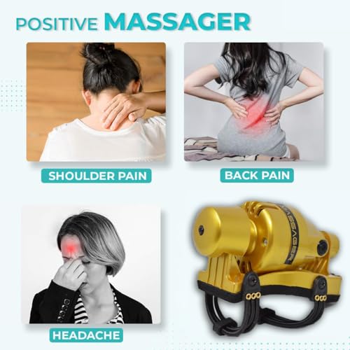 Image of MCP Powerful Electric Handheld Double Speed Floating Action Massager for head & body pain relief, head massage (Golden)