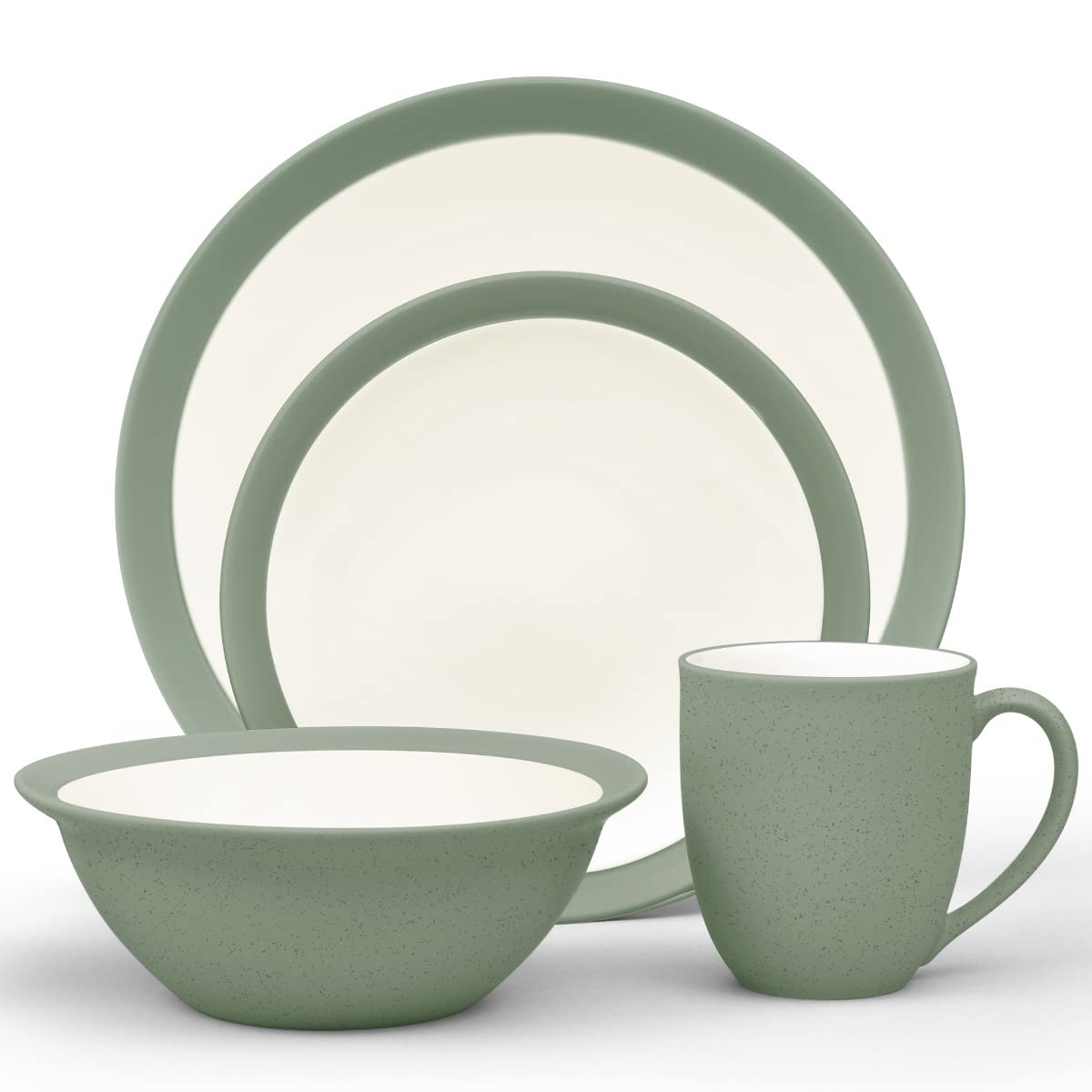 Service de table vaisselle grès Noritake Colorwave vert assiette bol 4 pièces