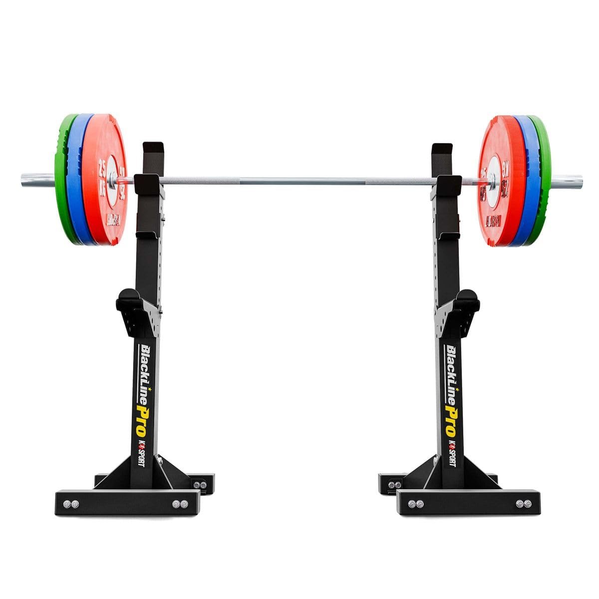 K-Sport: Supporto per bilanciere rinforzato regolabile fino a 350 kg, supporto professionale per allenamento muscolare efficace, supporto regolabile in altezza, supporto per squat