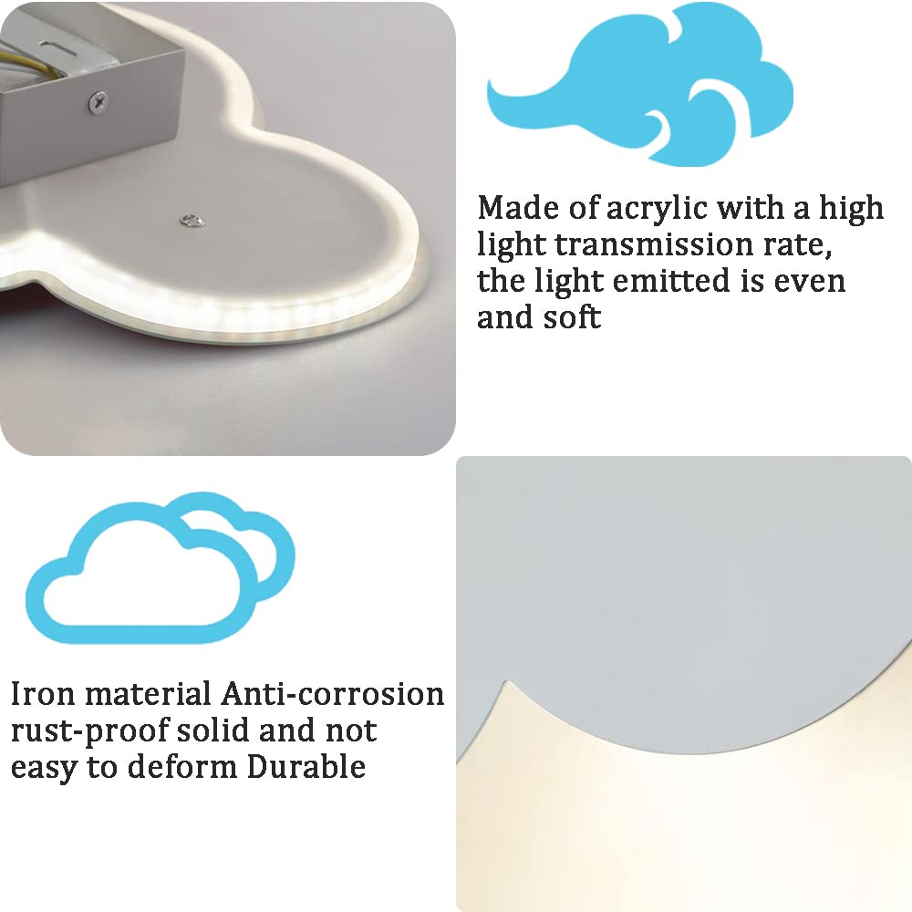 Lámpara de Pared Interior con Interruptor Táctil LED Regulable Lámpara de Noche Habitación Infantil Aplique de Pared con Enchuf Moderna Lámpara de Lectura para Dormitorio Salon, Blanco