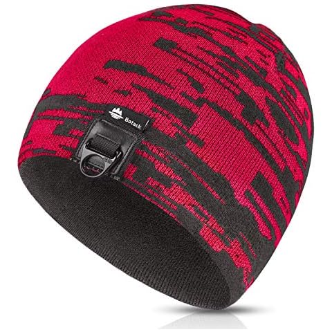 Botack Laufmütze Winter Mütze Herren Damen Sportmütze Fahrrad Mütze Funktionsmütze Thermo Fleece für Motorrad Radfahren Snowboarden Cover