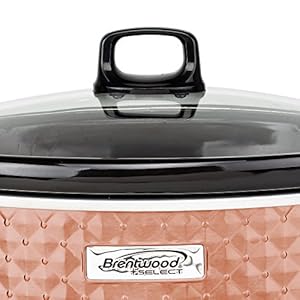 Brentwood Select Slow Cooker, 7 Quart, Copper Brentwood Select Slow Cooker 7 Quart Copper