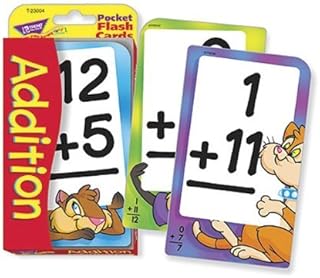 Low Vision Addition Pocket Flash Cards