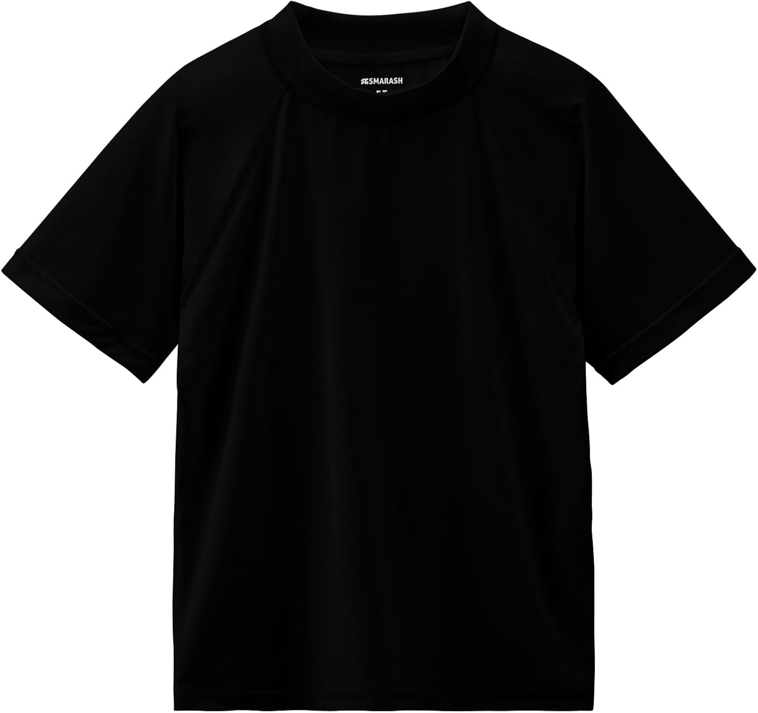 Boys Rash Guard Short Sleeve UPF 50+ Sun Protection Swim Shirt Rashguard Fishing Surf Quick Dry Cool Beach Clothes for Toddler Youth Kids Black Size 12-14