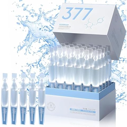 Hyaluronic Acid Tubes, Hydrating Serum Single-Use Vials,3% Hyaluronic Acid Serum Hydrating Vials,Hyaluronic Acid Serum Suitable for All Types (1Pack(30Pcs) Cover