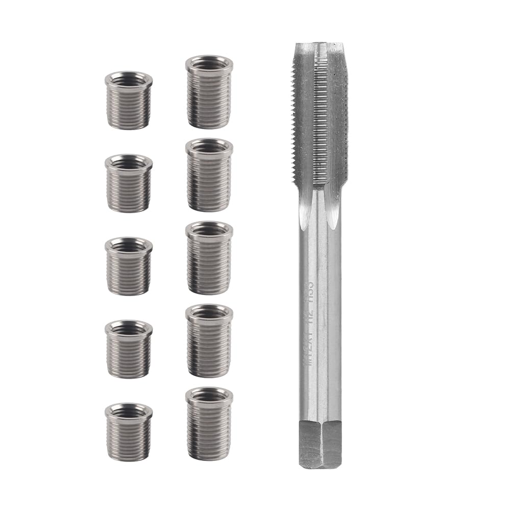 Strumento Riparazione della Filettatura Candela, Bullone M10X1.0 In Metallo alta Velocità e Inserti Rubinetti M12X1.0 Accessori Auto Hardware Universale Motori Candele Strumenti Accension