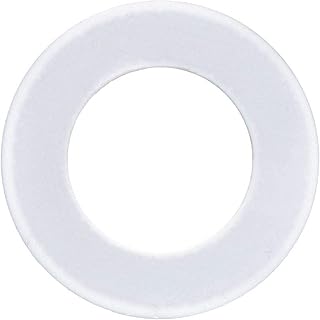 5 3/8 in Outside Dia,PTFE Compatible 304Ss Insert Flange Gasket, White,20400001659