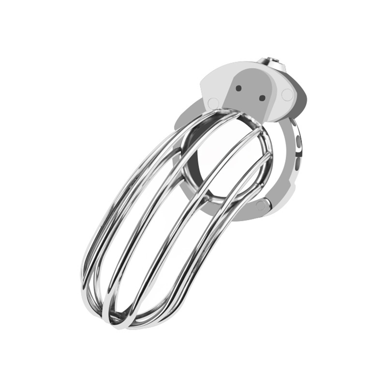 Cage de chasteté métallique creuse pour hommes anneau de poulet réglable dispositif de chasteté pour empêcher l'érection serrure de chasteté pour hommes SM cage primaire cage à pénis