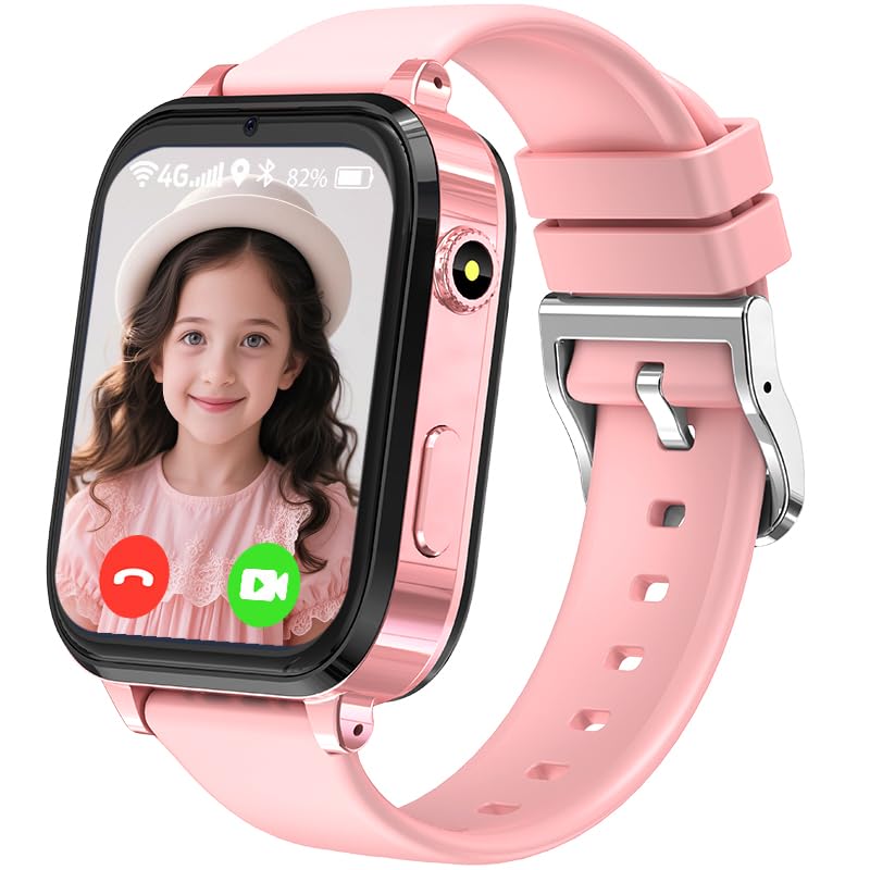 Montre Connectée Enfant GPS - Appels, Chat, SOS, étanche IP68, Jeux, Pour Garçons/filles 4-12 Ans (carte SIM Nécessaire)