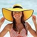 AQOKKA Beach Hats for Women Men Big Straw Wide Brim Summer Hat Floppy Foldable Roll up Cap for Beach Outdoor UPF 50+