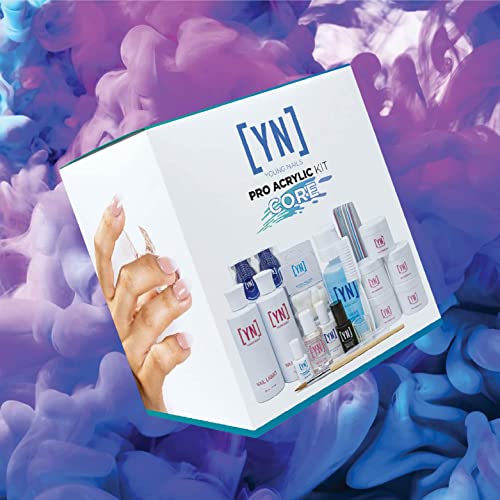 Young Nails Professional Acrylic Kit, Core Product Set #TOP2