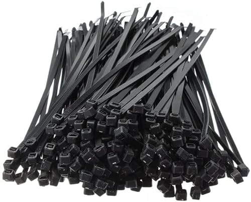 Gifts 4 All Occasions Limited SHATCHI-1351 Shatchi - Bridas organizadoras para cables (nailon, plástico, 300 x 4,8 mm, 100 unidades), color negro Cover