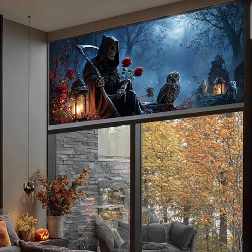 Vinilo decorativo de ventana Halloween HOMETITUTE 39.3x17.7 in miniatura 5