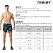 TENJOY Men's Running Shorts Gym Athletic Workout Shorts for Men 3 inch Sports Shorts with Zipper Pocket Black