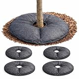 SteadySpring® 24" Smart 30+Day Tree Watering Mat - AUTO Refills with RAIN and Slow Releases As Plant Needs - for Root Balls 11" - 15" Dia Slow Release Technology Prevents Over and Under Watering (4)