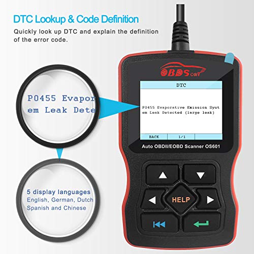 Obdscar Os601 Obd2 Scanner Universal Automotive Engine Fault Code Reader Eobd Obdii Can Diagnostic Scan Tool #TOP6