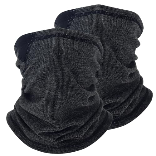 Shecret 2er Pack Thermo Winter Loop Schal, Halswärmer Gaiter für Herren und Damen, Dehnbarer Schlauchschal, Winddichter Nackenwärmer für Laufen, Wandern, Radfahren,...