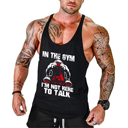 HOTCAT Canotta Uomo Bodybuilding – Senza Maniche, Tank Top Fitness, Palestra, Girocollo, Casual
