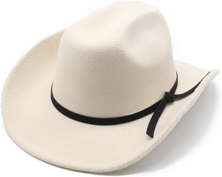 Wool Fedora Hat with Wide Brim, Pink with Black Band, Classic Western Style