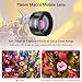 ULANZI CL-003 Phone Macro Lens, HD 75mm Phone Camera Lens for 17mm Thread, Compatible with iPhone Samsung Smartphone Cage Case with 17mm Adapter