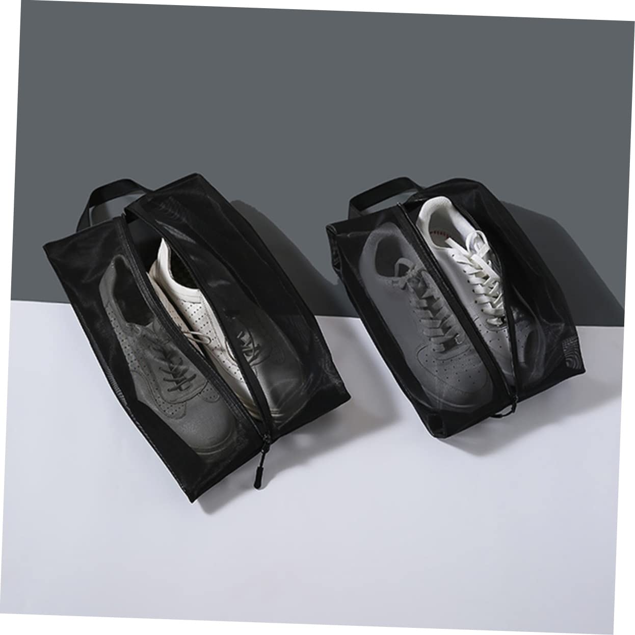 LIFKOME 3er-Set Schuh-Tragetasche Für Damen Tragbar Netz-Aufbewahrungstasche Reisezubehör Für Schuhe Handtasche 2 Stück X 3