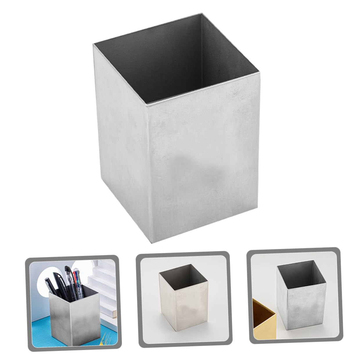 Portalápices Organizador Resistente y Multifuncional Estructura Robusta y Gran Capacidad de Acero Inoxidable de Escritorio para Oficina y Hogar