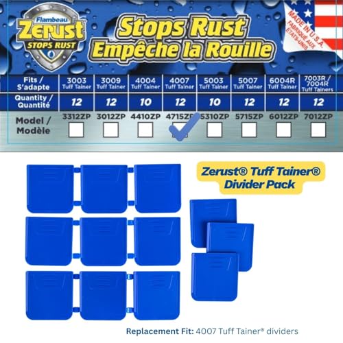 Divisores de Repuesto Flambeau Outdoors Zerust para 4007 Tuff Tainer, Paquete de 12 miniatura 2