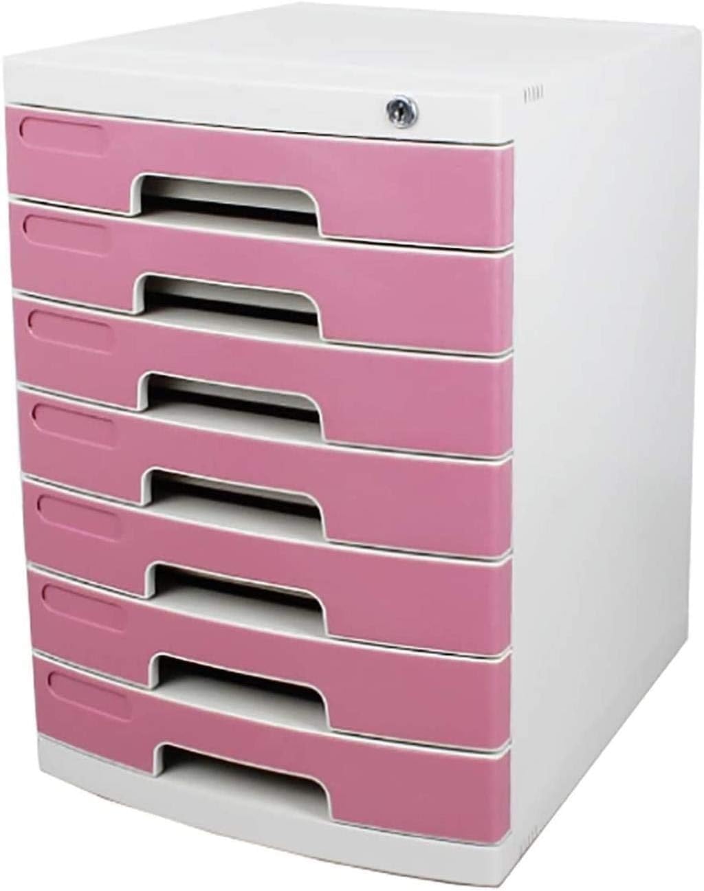 ASerZenith Lockable Desk File Cabinet Drawer Nizer Storage Box 7 Layer Multifunctional Storage Solution