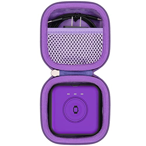 khanka Hard Travel Case Replacement for Iseyyox/RTOPS/Hicober/UCOMX Nano 3 in 1 Wireless Charger,Magnetic Foldable Charging Station, Case Only (Purple)