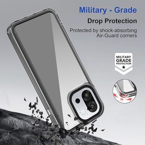 Image of Zapcase Back Case Cover for OnePlus 13s | Compatible for OnePlus 13s Back Cover | Case Cover with Camera Protection | (TPU + PC | Translucent Black)