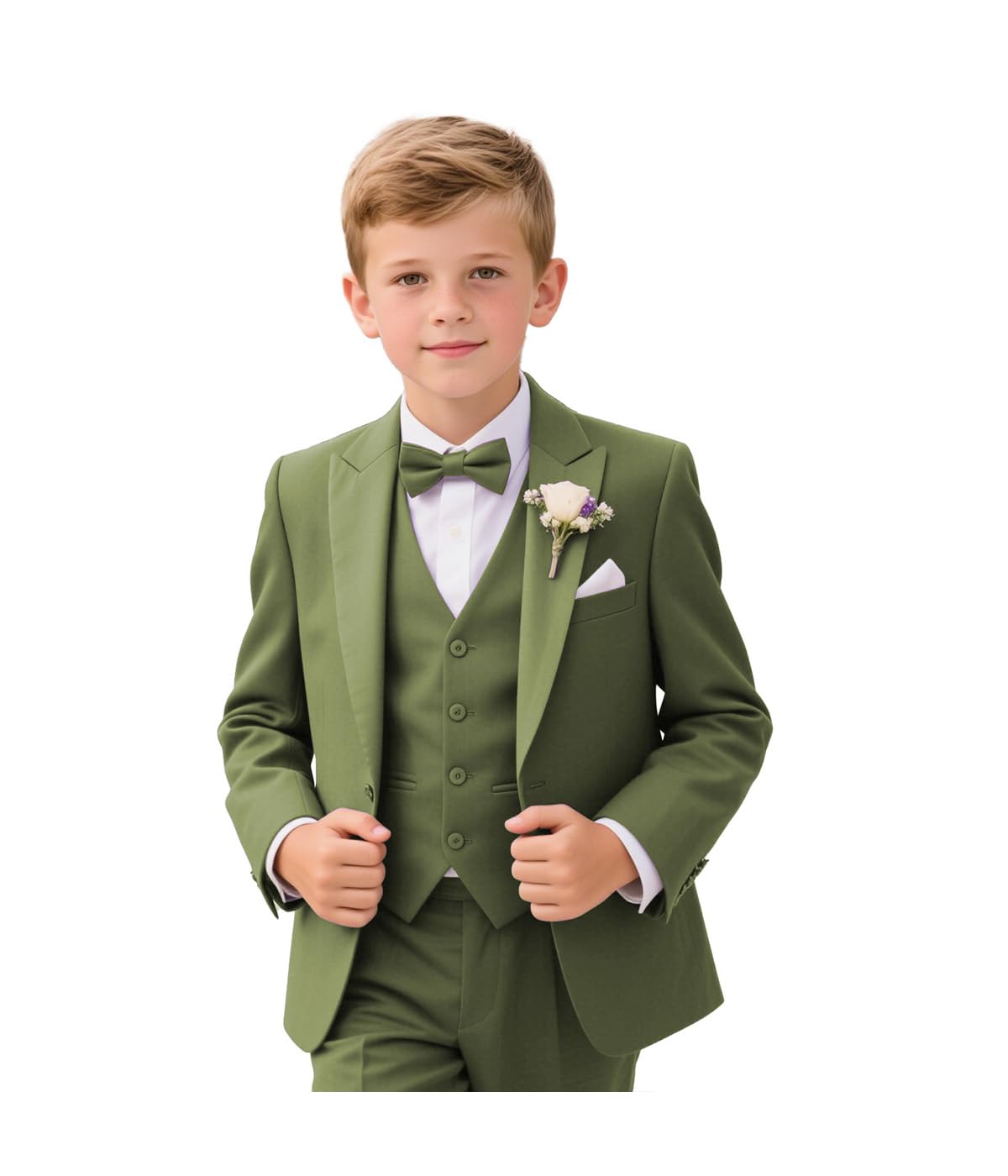 Jungenanzüge, formelles 3-teiliges Hochzeitskleider-Set, 3-16 Jahre