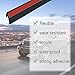 Universal Car Window Seal Strip with Adhesive Backing,V-Shape Soudproof Prevent Automotive Weather Stripping with Trim Removal Tool,Essential Rubber Weather Stripping for Car Windows Sealing