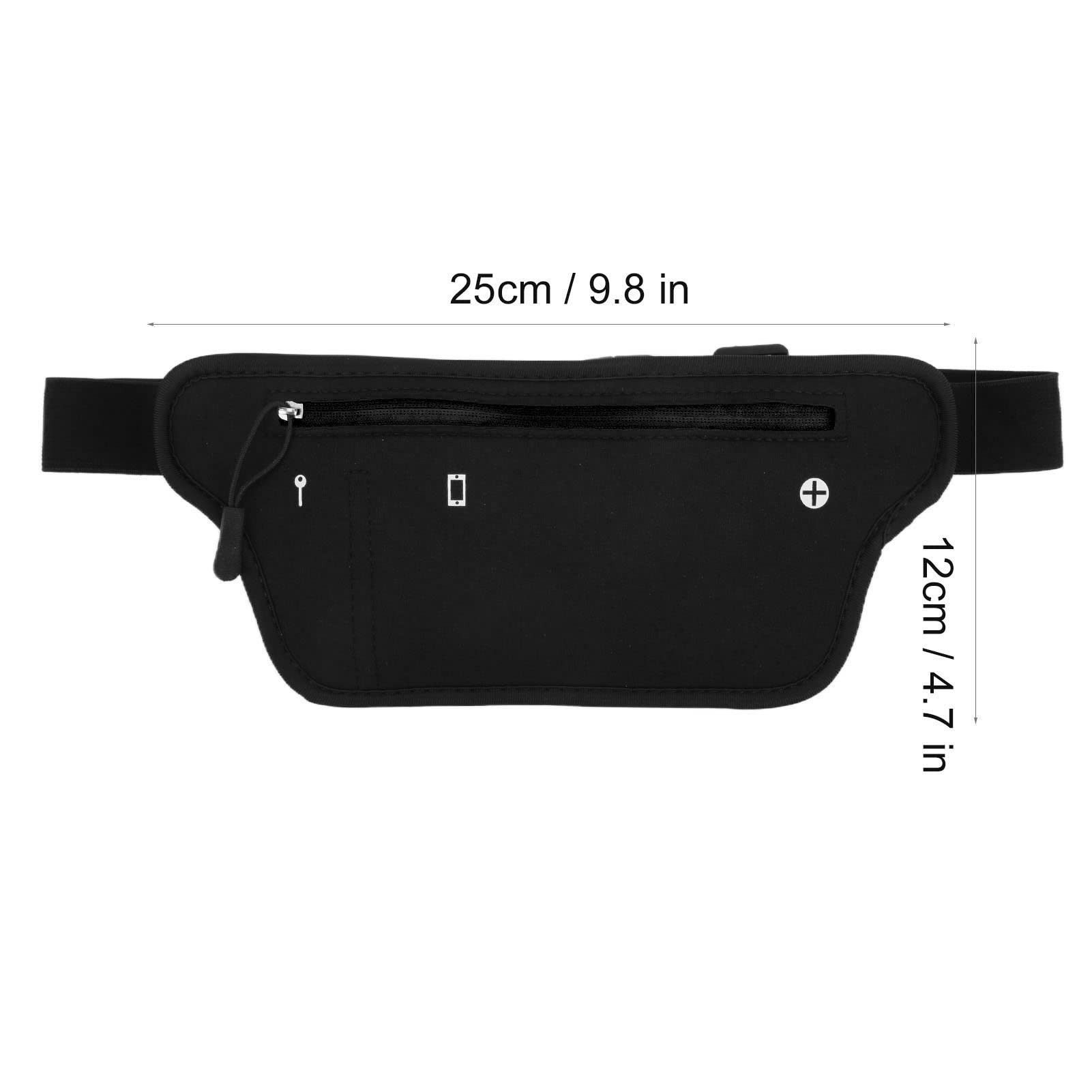 Neoprenowa torba biodrowa pochete neoprene regulowana kiesze? biodrowa, elastyczna torba biodrowa z otworem na s?uchawki, odpowiednia do wi?kszo?ci rozmiarów Marsupi