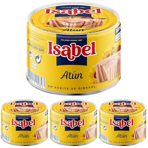 Isabel Atún en Aceite Vegetal, 400g (Paquete de 4)