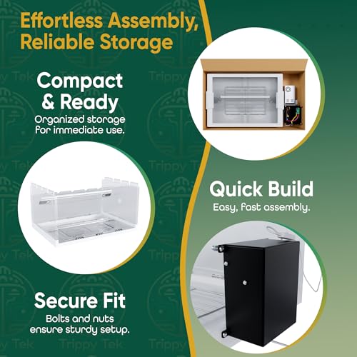 Advanced Still Air Box with Induction Scalpel Sterilizer for Agar Work, LC Prep, and Mycology – Collapsible SAB for Growing Mushrooms, Fungi, and Mycelium – Includes LED Light and Wire Rack