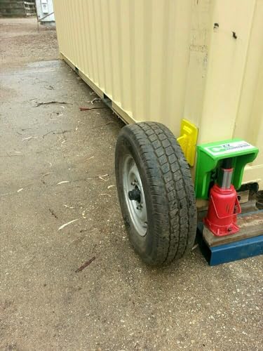 HD EZY Lift by Container Nut, Made in USA, Steel, Use with Bottle Jack for Shipping Container Axles, Shipping Container Accessories, 1-Pack