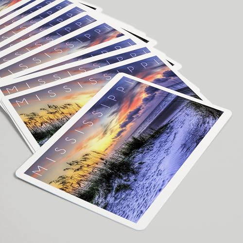 Baraja de 52 cartas tamaño póker Mississippi Sunrise miniatura 5