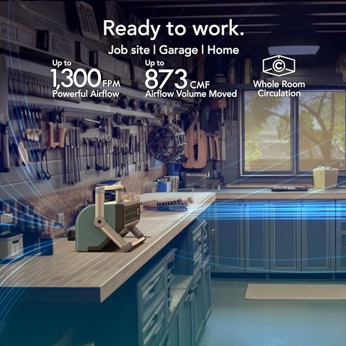 Vornado BXR HD Heavy Duty Air Circulator, 3-Speed High Velocity Powerful Shop Blower Fan, Multidirectional and Multipurpose Electric Air Mover, High-Impact Case with 8ft Cord by Vornado - Image 2