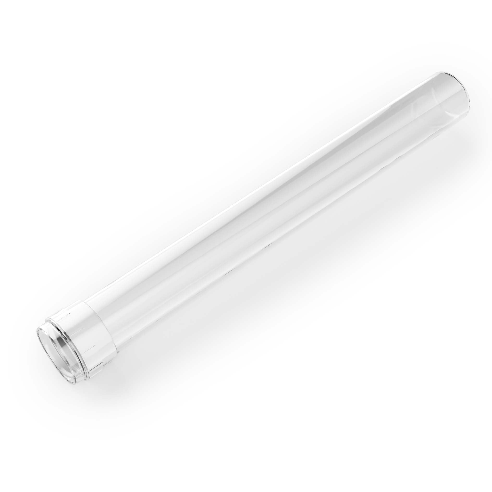 Explodoval view of the SunSun CUV-224 sterilizer, showing its components including the quartz glass sleeve (part 50101-09) at the bottom.
